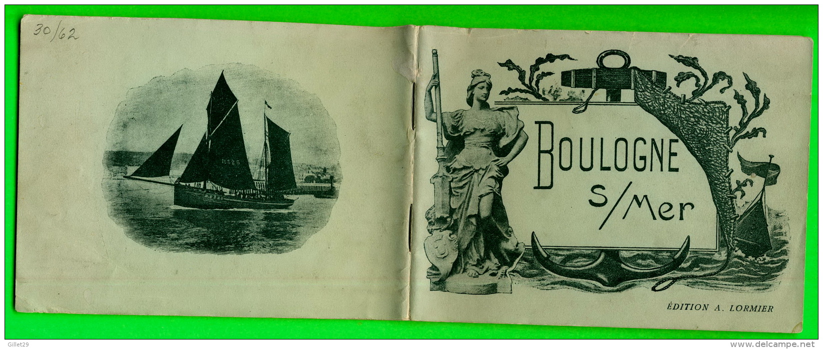LIVRE TOURISME - BOULOGNE SUR MER (62) EN 1900  - ÉDITEUR, A. LORMIER -  52 PAGES - - Tourism