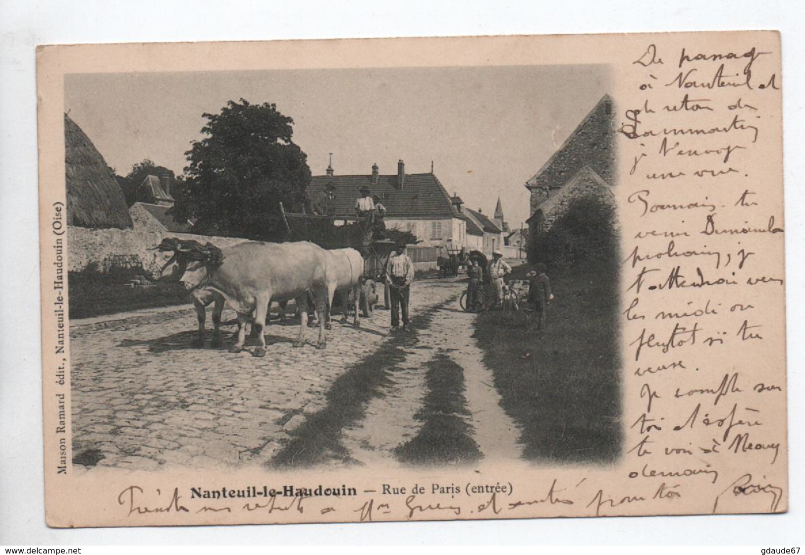 NANTEUIL LE HAUDOUIN (60) - RUE DE PARIS - ENTREE - Nanteuil-le-Haudouin