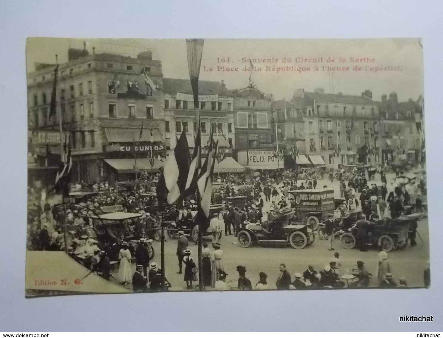 LE MANS-Souvenir Du Circuit De La Sarthe-La Place De La République à L'heure De L'apéritif - Le Mans