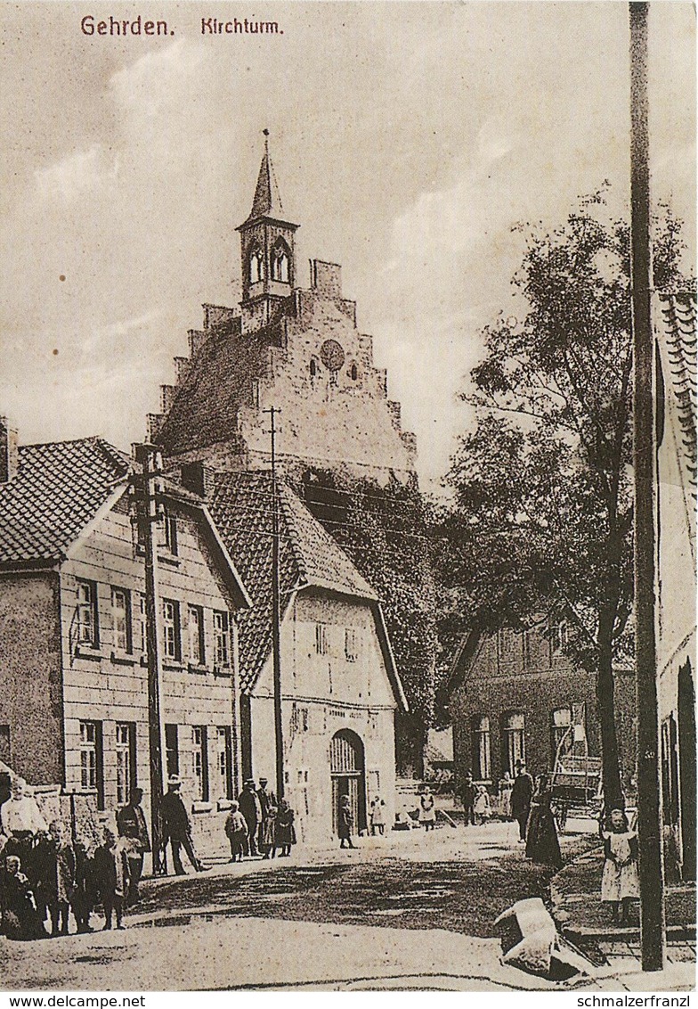 REPRO AK Gehrden Kirchturm 30 Jahre Philatelistenverein A Barsinghausen Wennigsen Seelze Garbsen Wunstorf Hannover - Barsinghausen