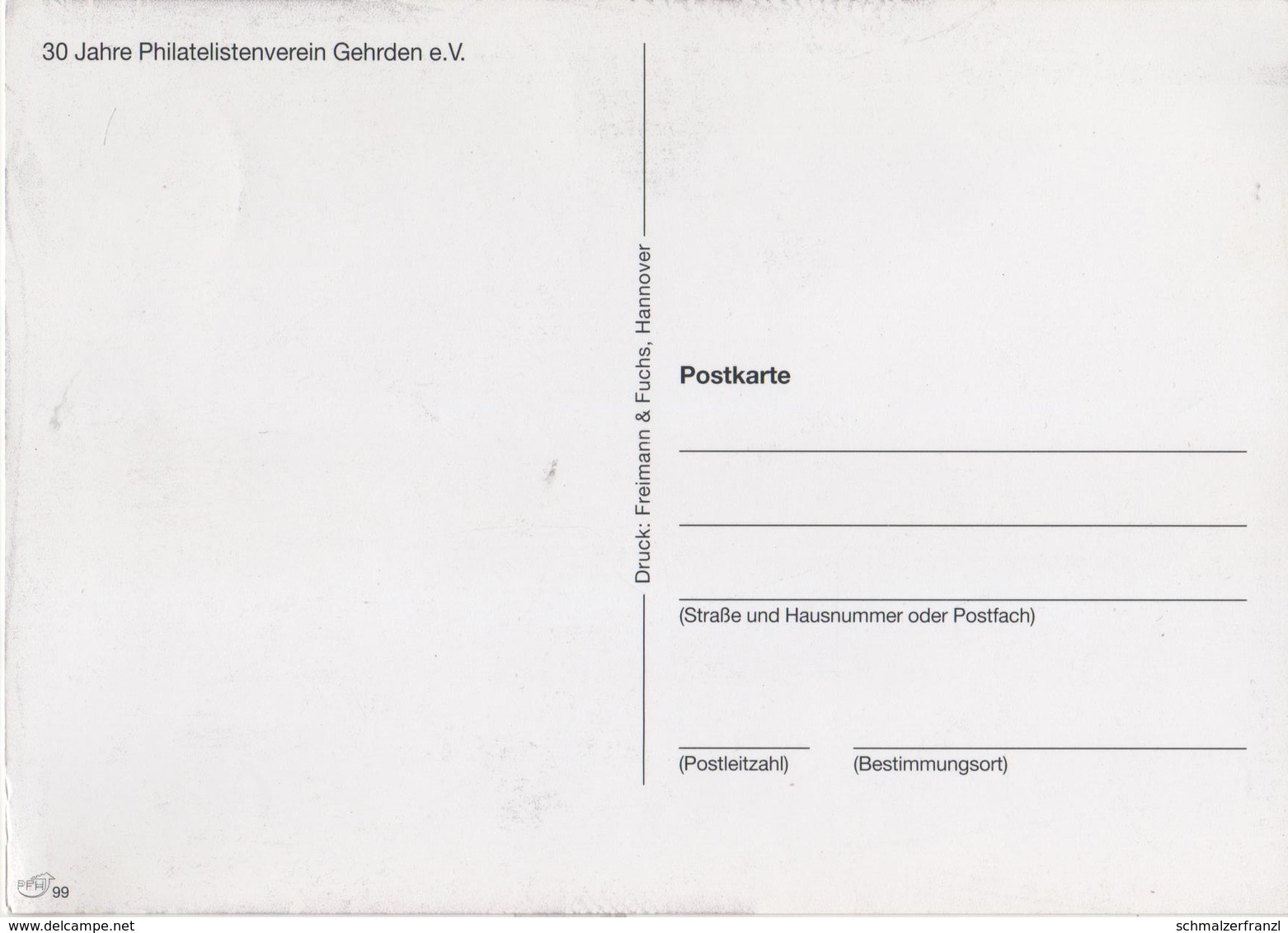 REPRO AK Gehrden Kirchturm 30 Jahre Philatelistenverein A Barsinghausen Wennigsen Seelze Garbsen Wunstorf Hannover - Barsinghausen