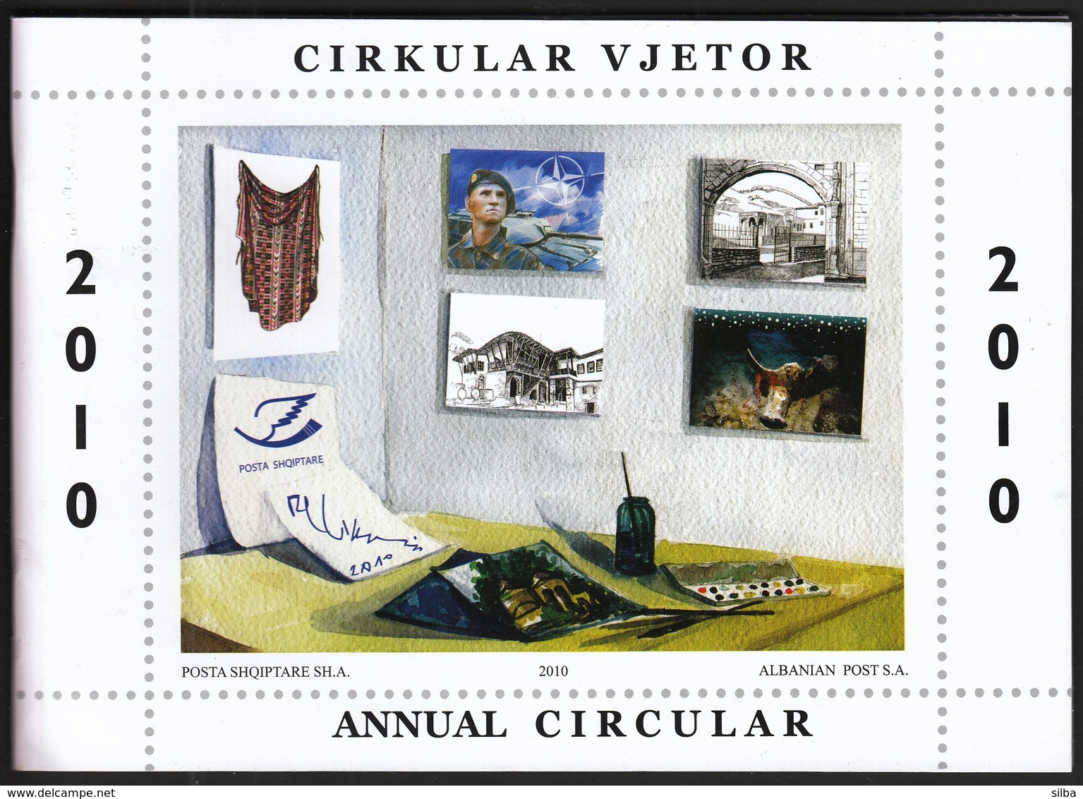 Albania Shqiptare / Year Circular 2010 / Postage Stamps Catalogue - Andere & Zonder Classificatie