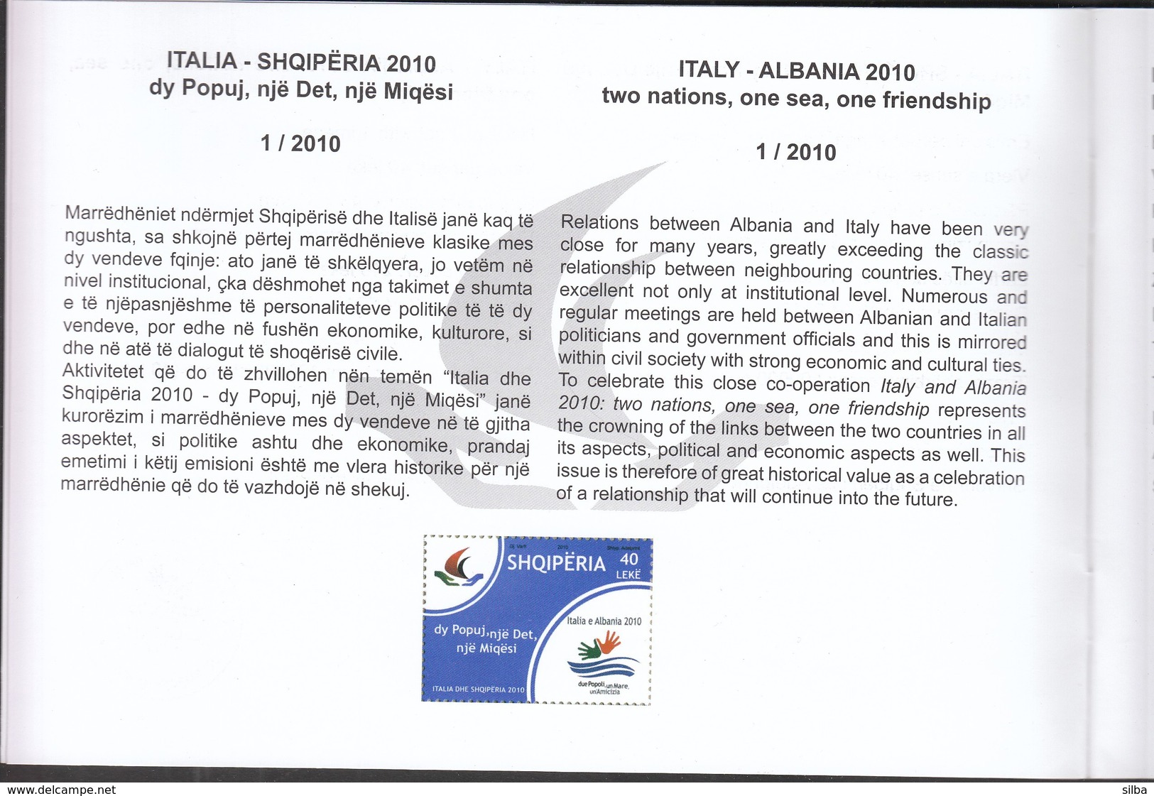 Albania Shqiptare / Year Circular 2010 / Postage Stamps Catalogue - Andere & Zonder Classificatie