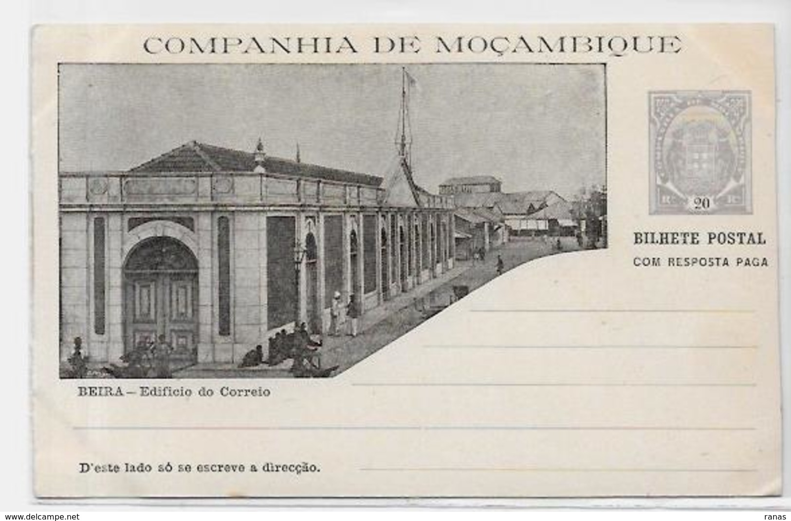 CPA Mozambique Afrique Du Sud Entier Postal Non Circulé Moçambique Beira - Mozambique