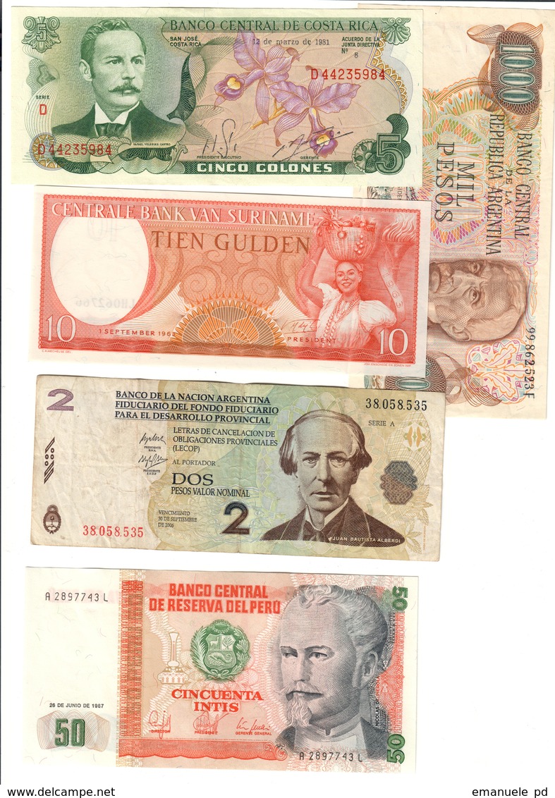 America Lot 5 Banknotes - Andere - Amerika