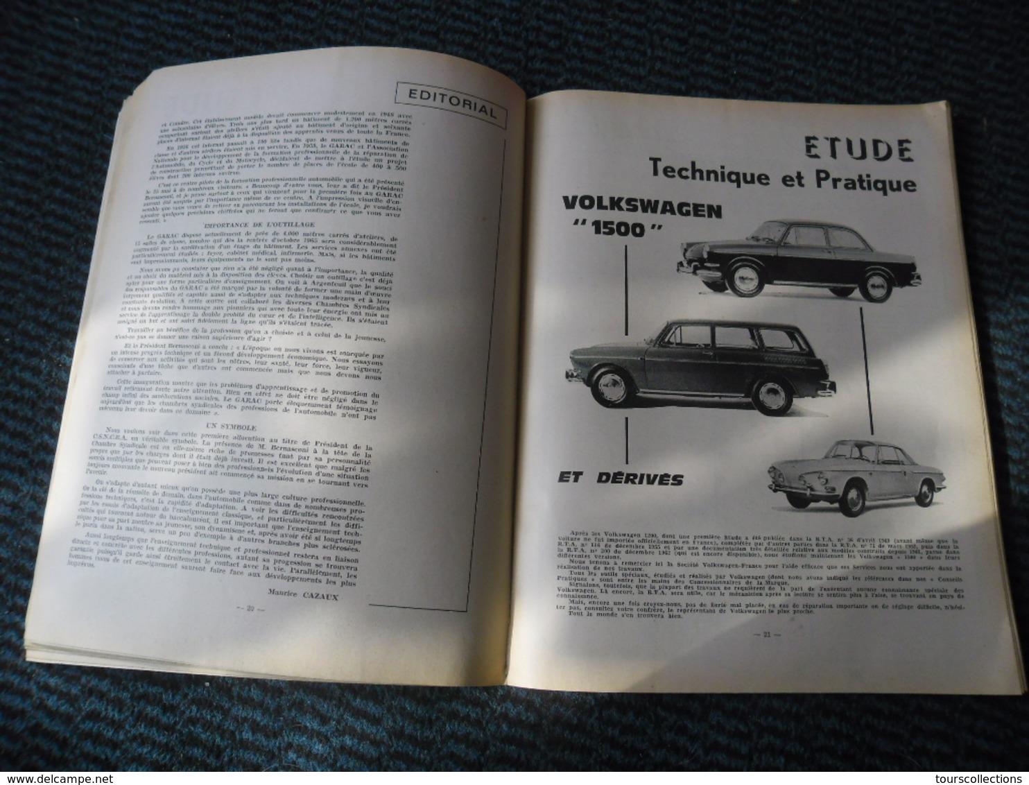 Revue Technique Automobile VOLKSWAGEN 1500 Cm Cube - FACEL VEGA Tous Modèles - N°231 Juillet 1965 - Auto/Moto