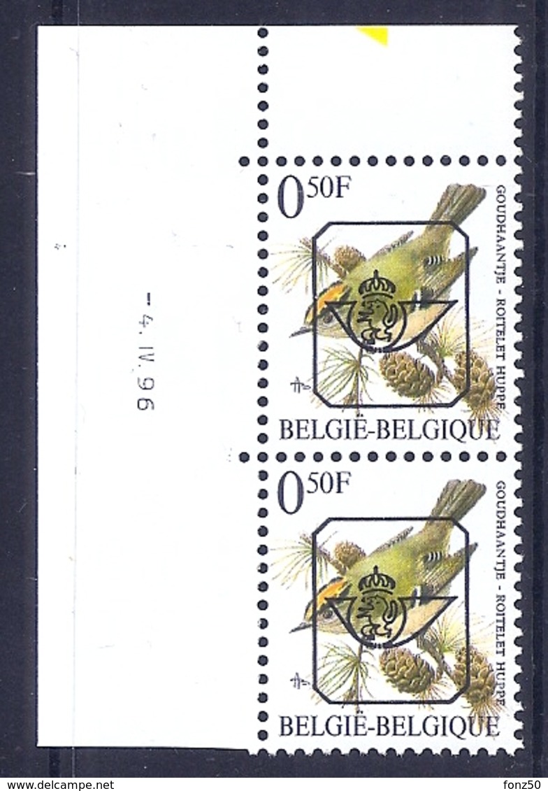 453 * Buzin  PRE * Nr 815 P8  4-4-96 * Postfris Xx * FLUOR PAPIER - GROENE GOM - 1985-.. Oiseaux (Buzin)