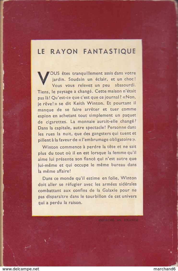 Science Fiction Le Rayon Fantastique L Univers En Folie N°21 Frédéric Brown 1953 - Le Rayon Fantastique