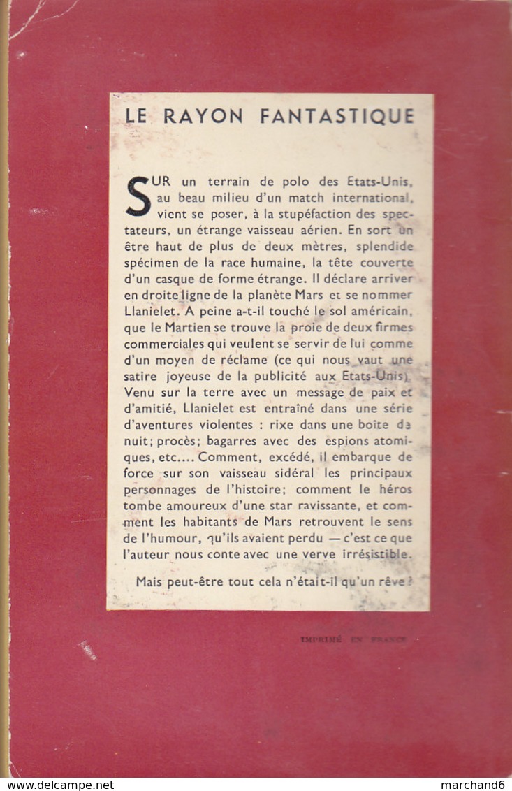 Science Fiction Le Rayon Fantastique Un Martien Sur La Terre N°17 Oscar J Friend 1953 - Le Rayon Fantastique