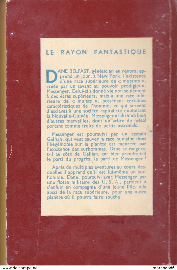 Science Fiction Le Rayon Fantastique Les Dents Du Dragon N°39 Jack Williamson 1956 - Le Rayon Fantastique