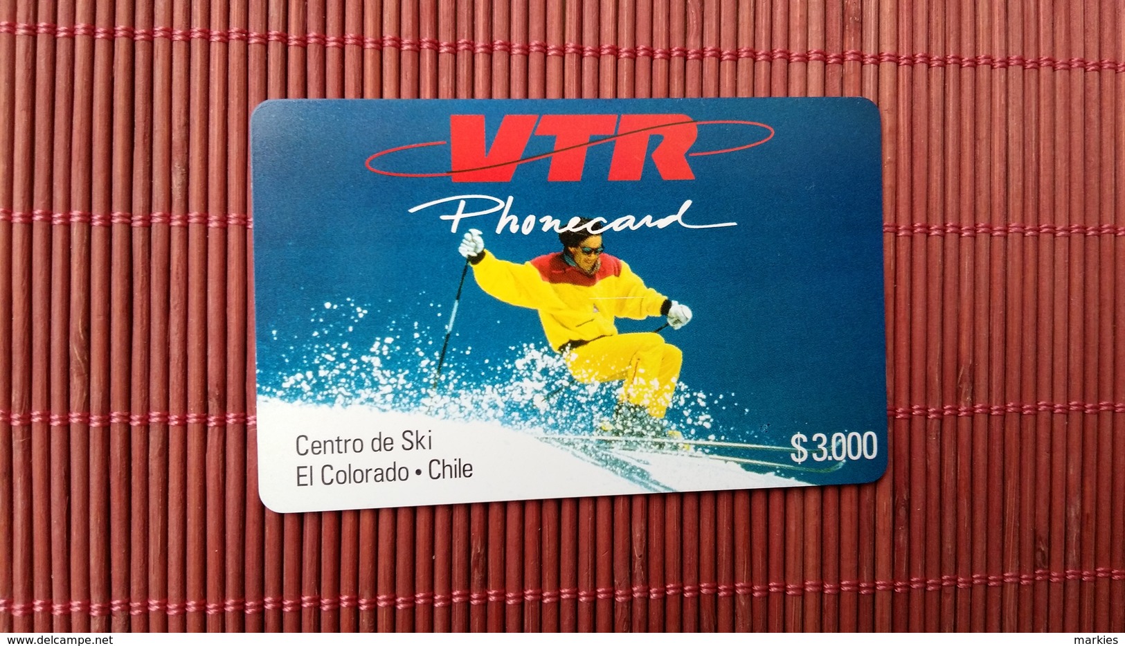 CHILE VTR Prepaid Card $3000 (Mint,Neuve)  2 Scans Rare - Chili