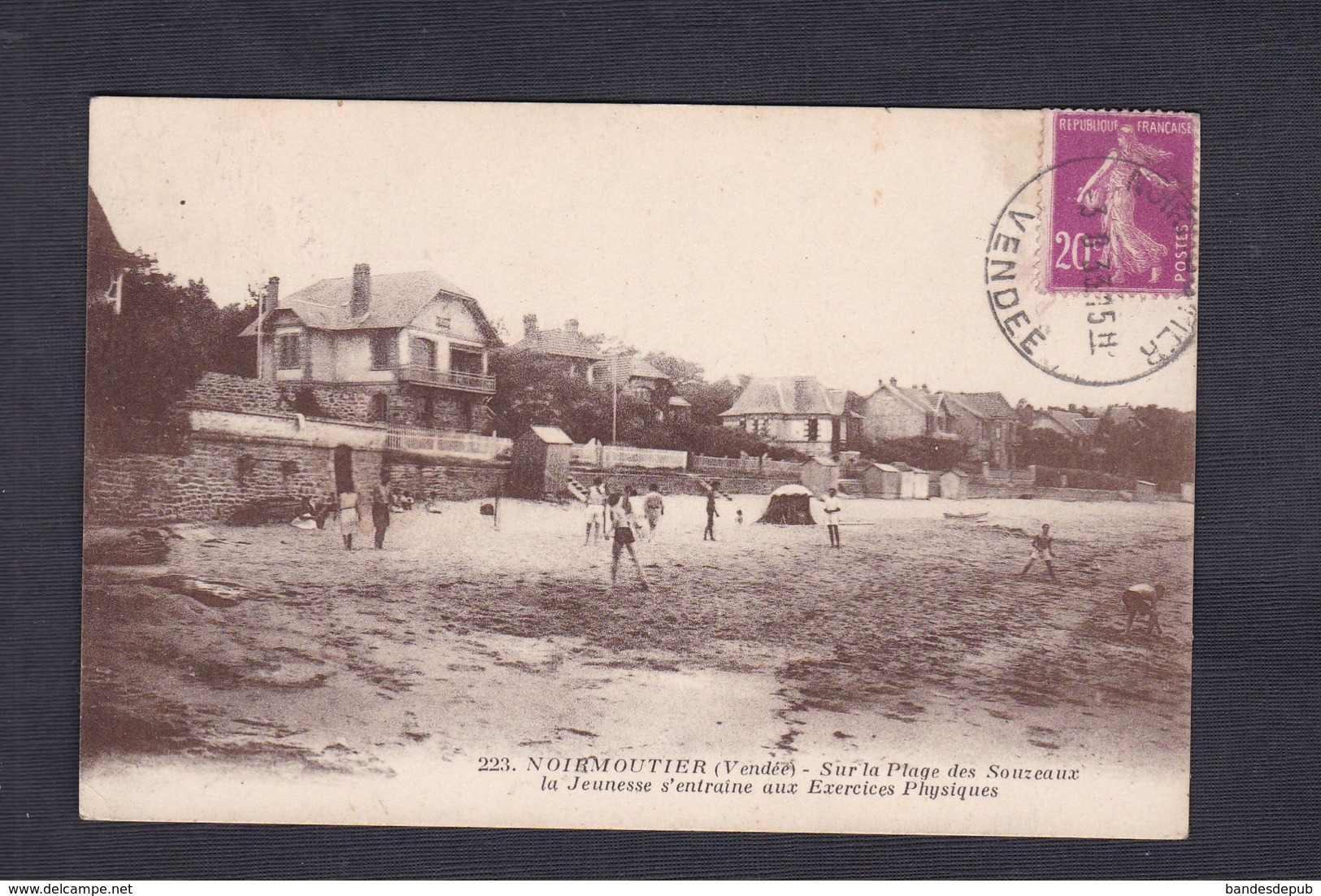 Vente Immediate Noirmoutier Plage Des Souzeaux - La Jeunesse S'entraine Aux Exercices Physiques Nozais 223 - Noirmoutier