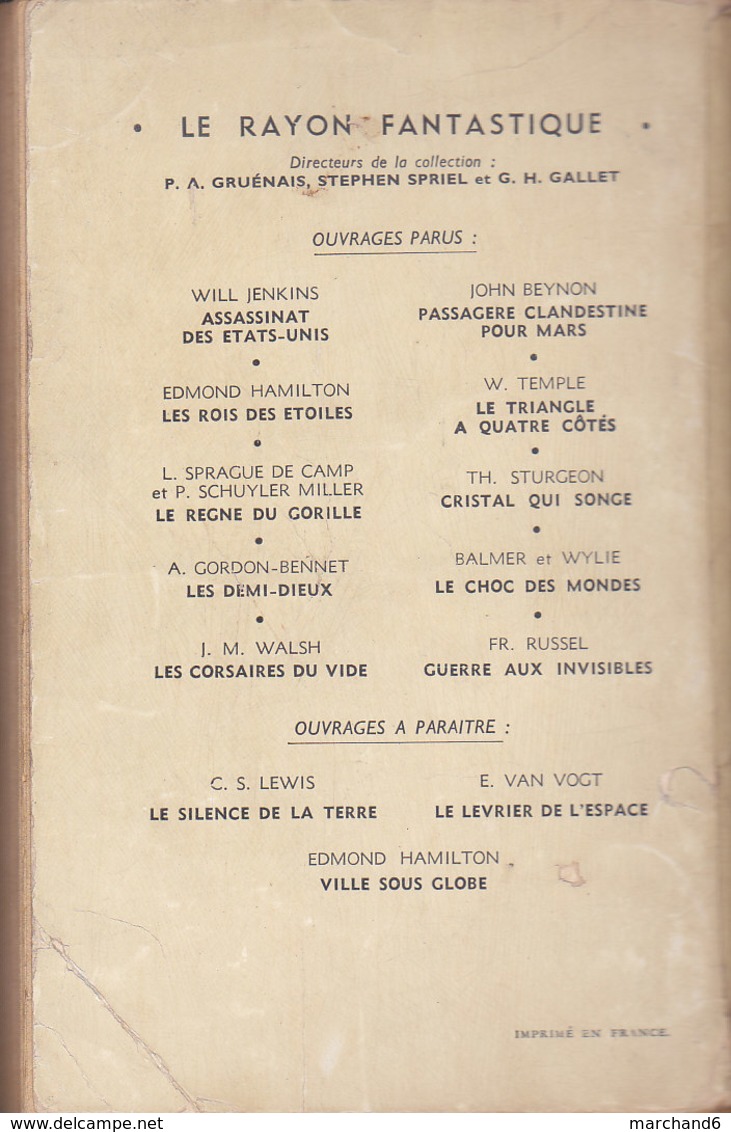 Science Fiction Le Rayon Fantastique Rien Qu Un Surhomme N°11 Olaf Stapledon 1952 - Le Rayon Fantastique