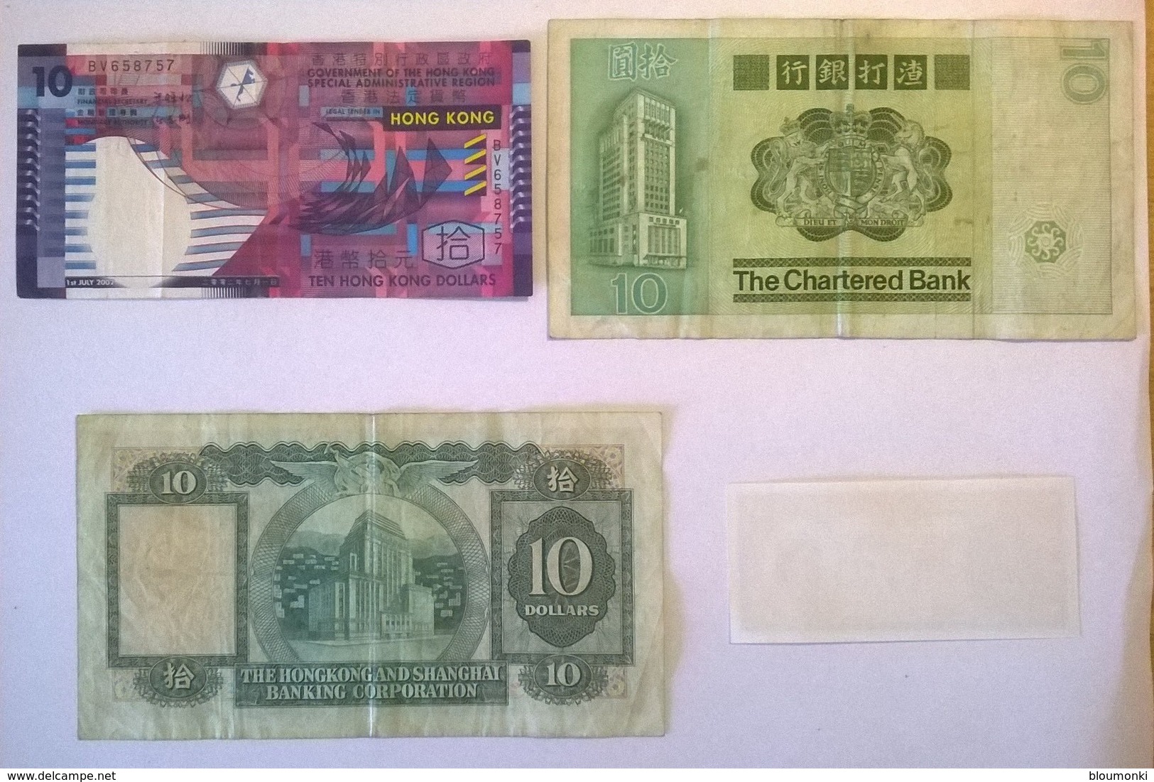 Lot De 4 Billets De Banque HONG KONG Dollars - Hong Kong