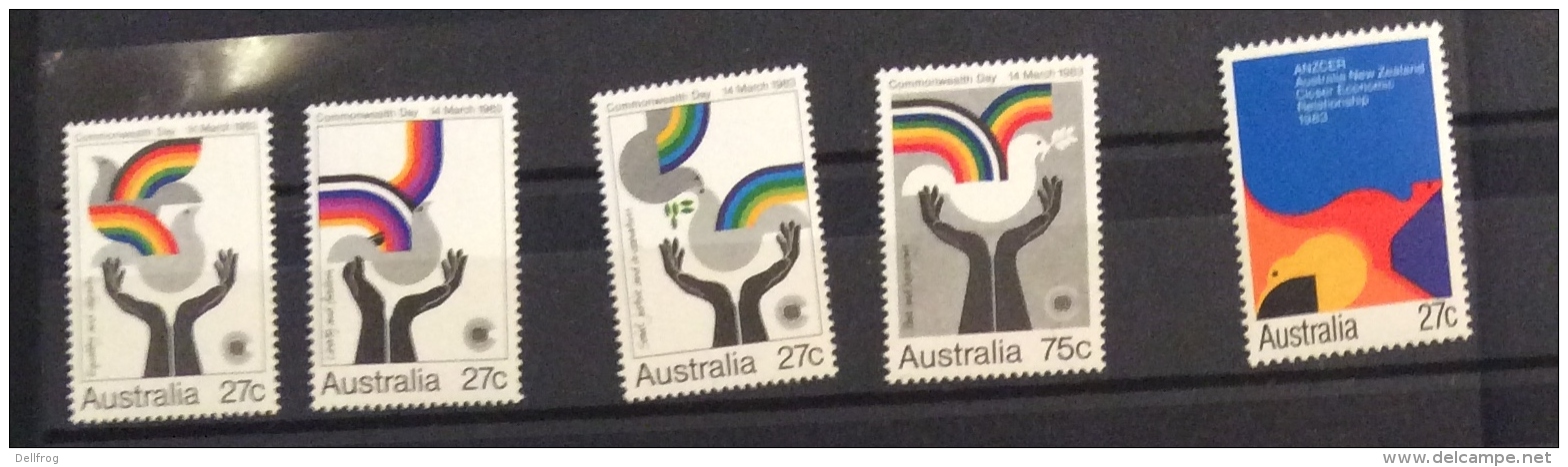 Australia -1983 CLOSER ECONOMICS,COMMONWEALTH DAY, QE2 BIRTHDAY, COMMUN. YEAR, ST JOHNS, JAYCEES  MNH - Mint Stamps