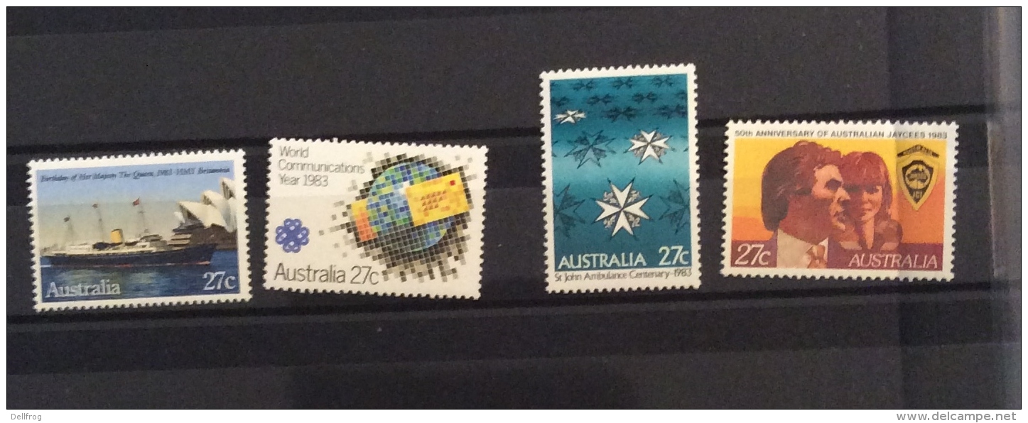 Australia -1983 CLOSER ECONOMICS,COMMONWEALTH DAY, QE2 BIRTHDAY, COMMUN. YEAR, ST JOHNS, JAYCEES  MNH - Mint Stamps