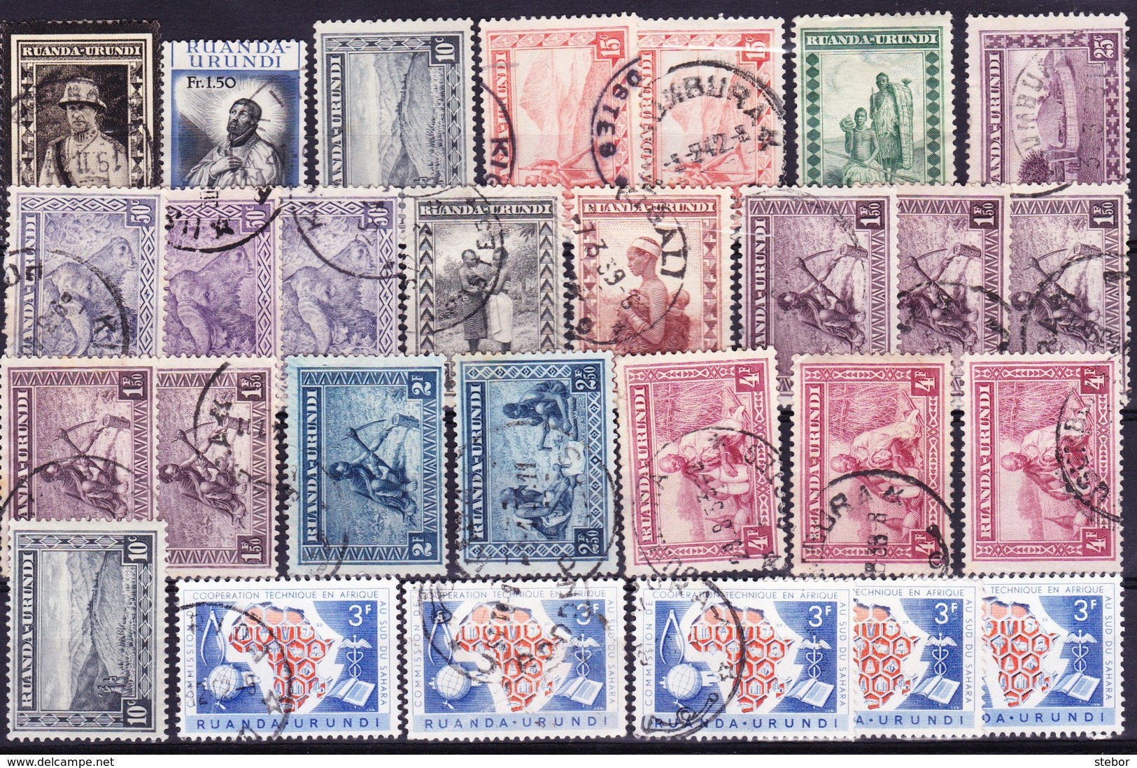 Ruanda-urundi Kleine Verzameling G, Zeer Mooi Lot K788 - Collections (sans Albums)