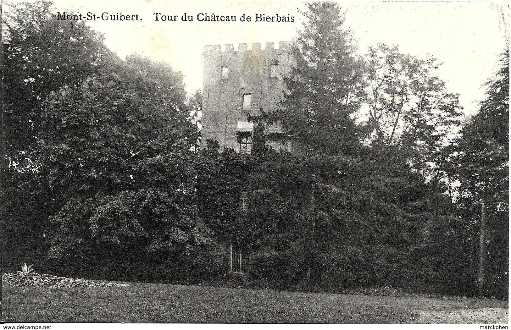 Mont-Saint-Guibert - Bierbais (1435) : La Tour Du Château De Bierbais. CPA Peu Courante. - Mont-Saint-Guibert