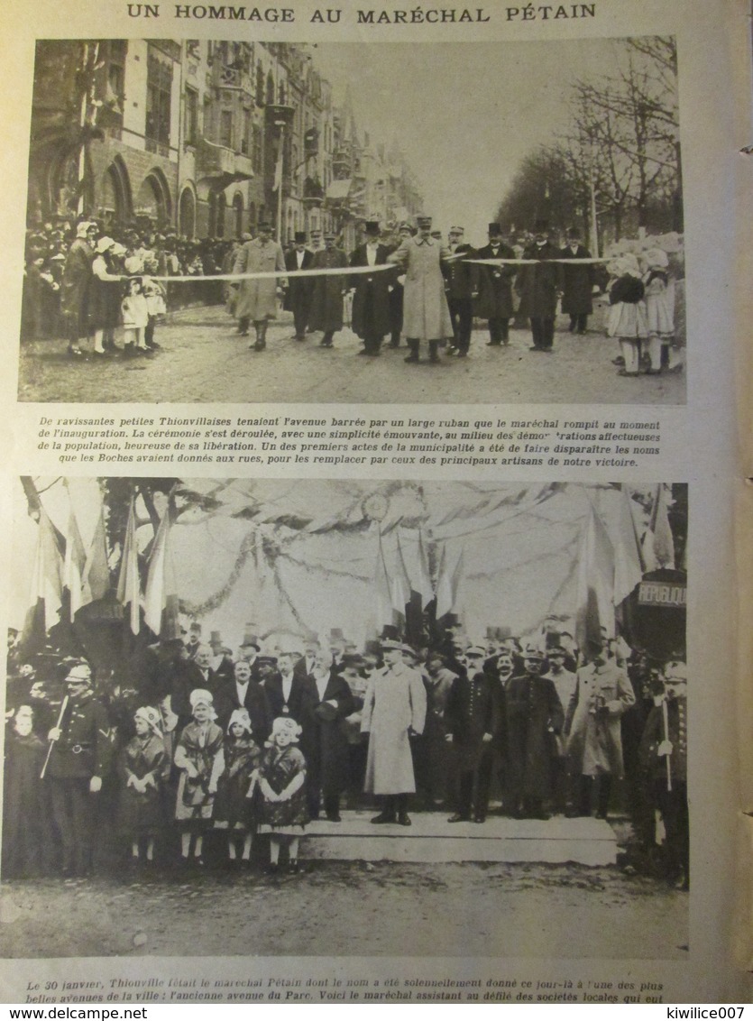 Guerre 14-18  Thionville  Thionville  Hommage à PETAIN - Non Classés