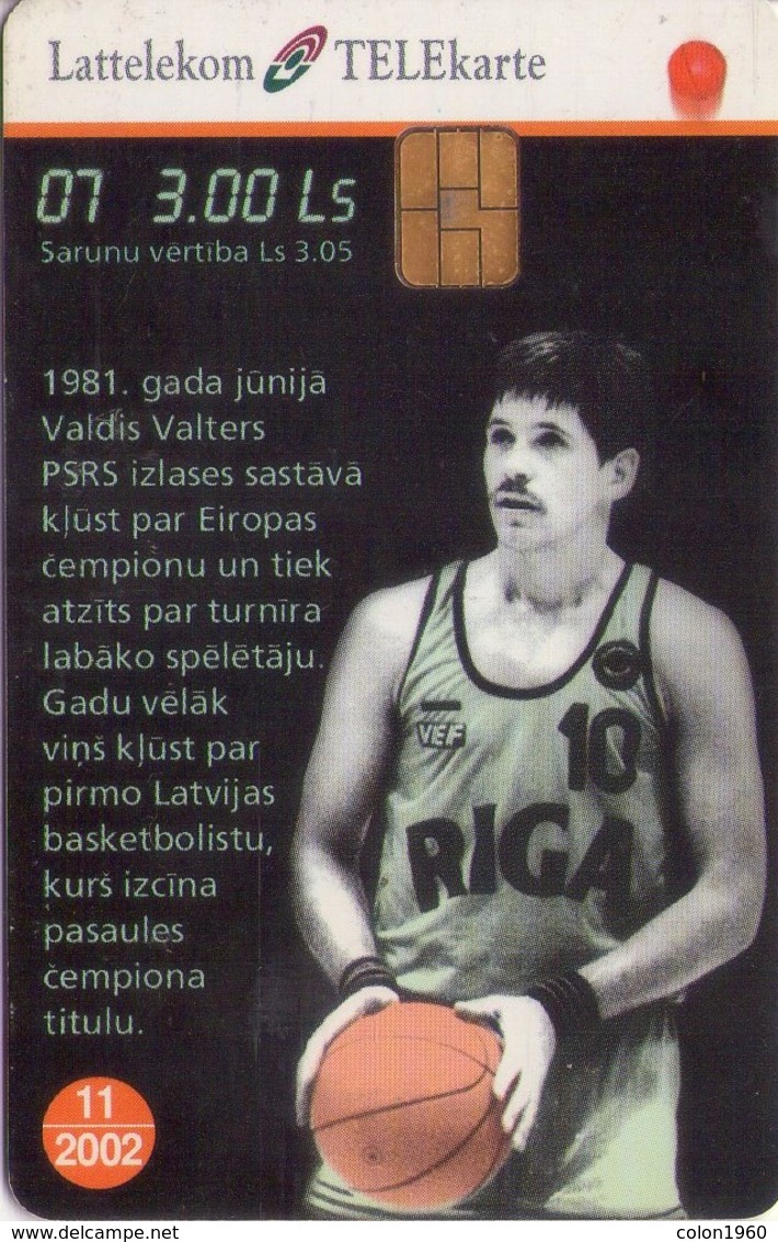 LETONIA. LV-LTK-0067. BALONCESTO - Basketball-7. 2001-09. 35000 Ex. (047) - Letonia