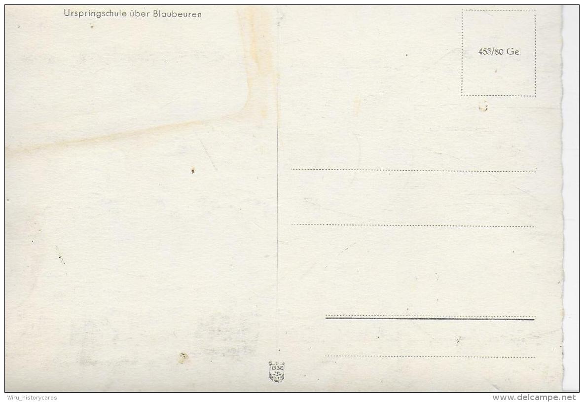 AK 0871  Urspringschule über Blaubeuren - Motiv Ca. Um 1950 - Blaubeuren