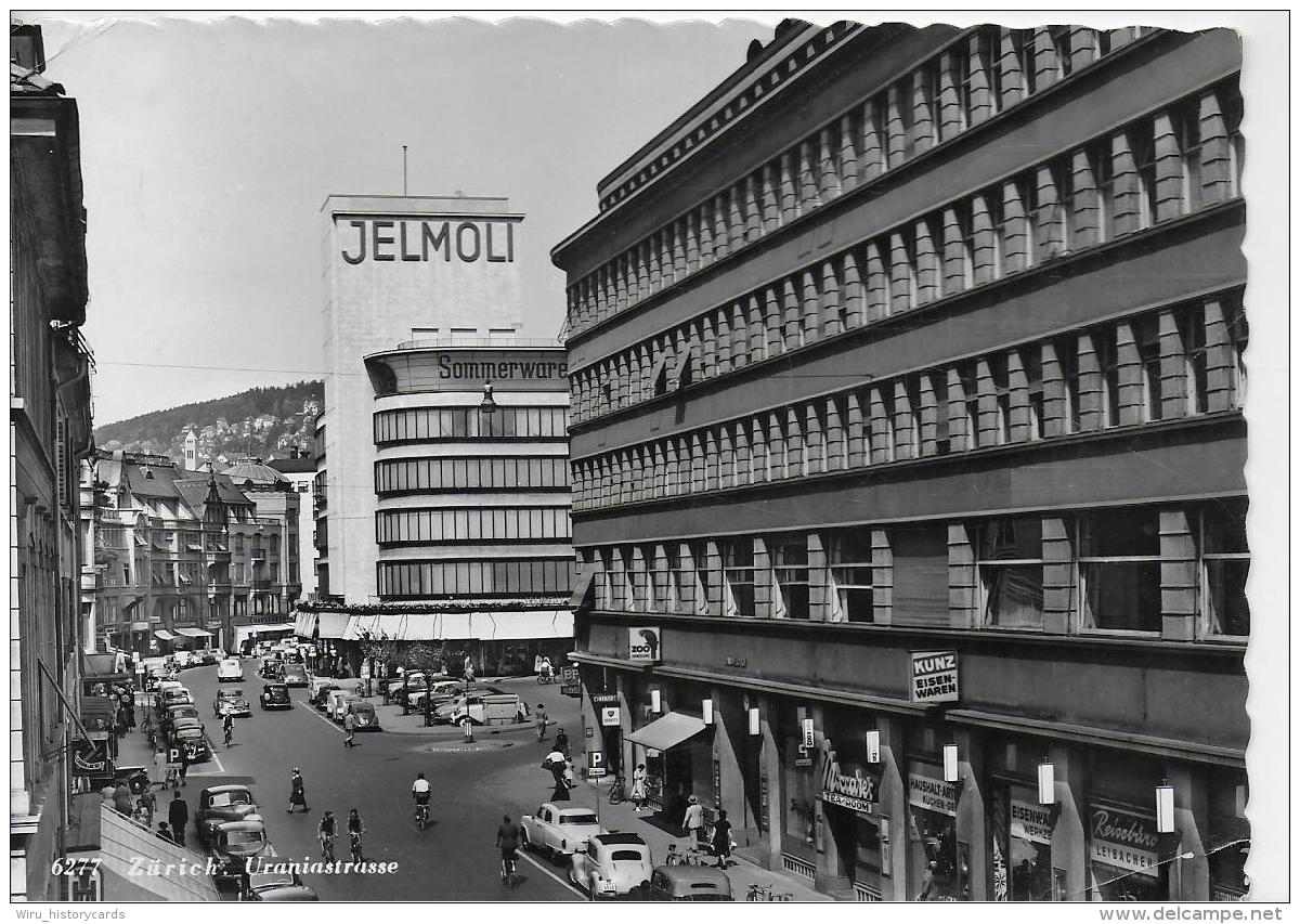 AK 0871  Zürich - Uraniastrasse ( Viele Autos ) Um 1956 - Sonstige & Ohne Zuordnung