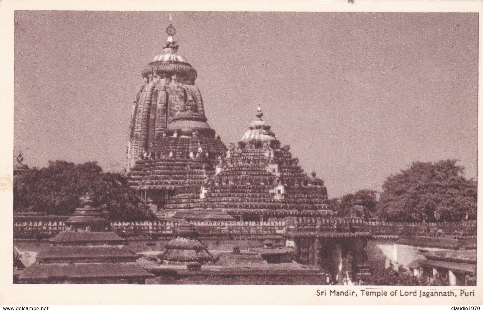 CARTOLINA - POSTCARD - INDIA - SRI MANDIR , TEMPLE OF LORD JAGANNATH, PURI - India