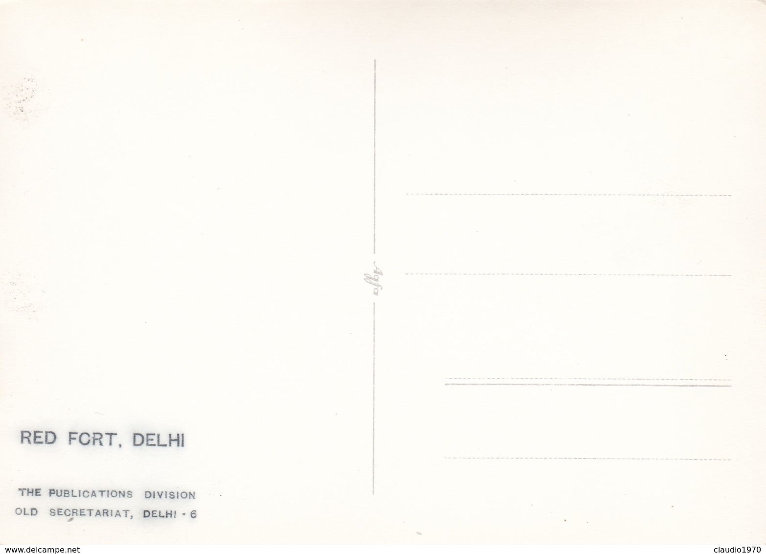 CARTOLINA - POSTCARD - INDIA - REDFCRT, DELHI - India