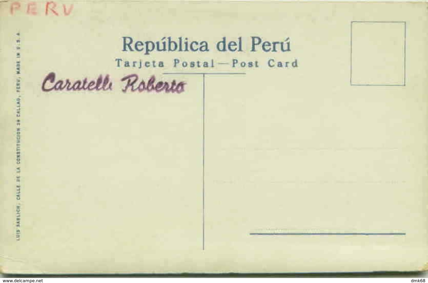 PERU - MIRAFLORES - MODERNA POBLACION ( EL LEURO ) EDIT L. SABLICH 1930s (2609) - Peru