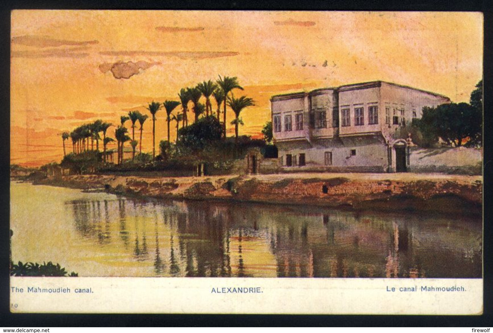 B10 - Egypt - Alexandria - The Mahmoudieh Canal - Used Alexandria To Brussels Belgium 1914 - Alexandrie