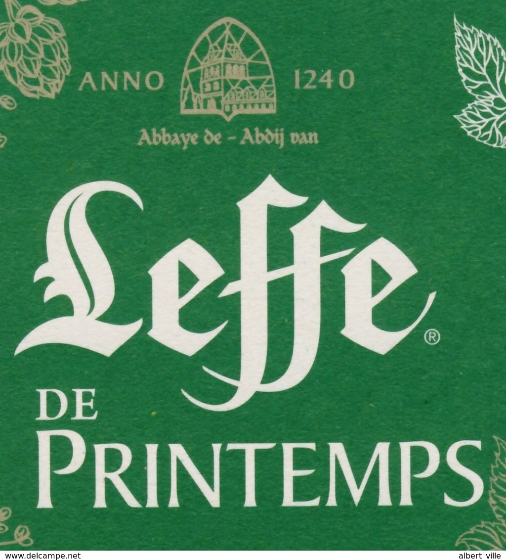 1 Sous-bock, Bierviltje, Bierdeckel, Beer Coaster LEFFE DE PRINTEMPS 2018 NOUVEAU, NEW, - Sous-bocks