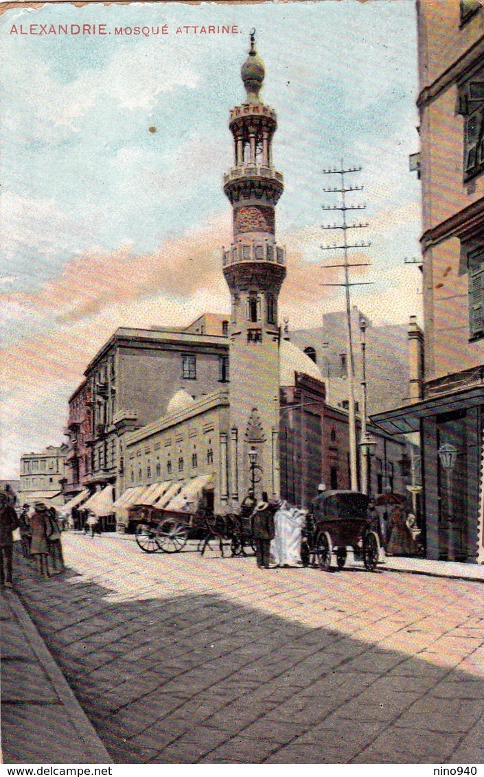 AFRICA - EGITTO: ALEXANDRIE - MOSQUE ATTARINE  - E - F/P - V: 1910 - Alexandria