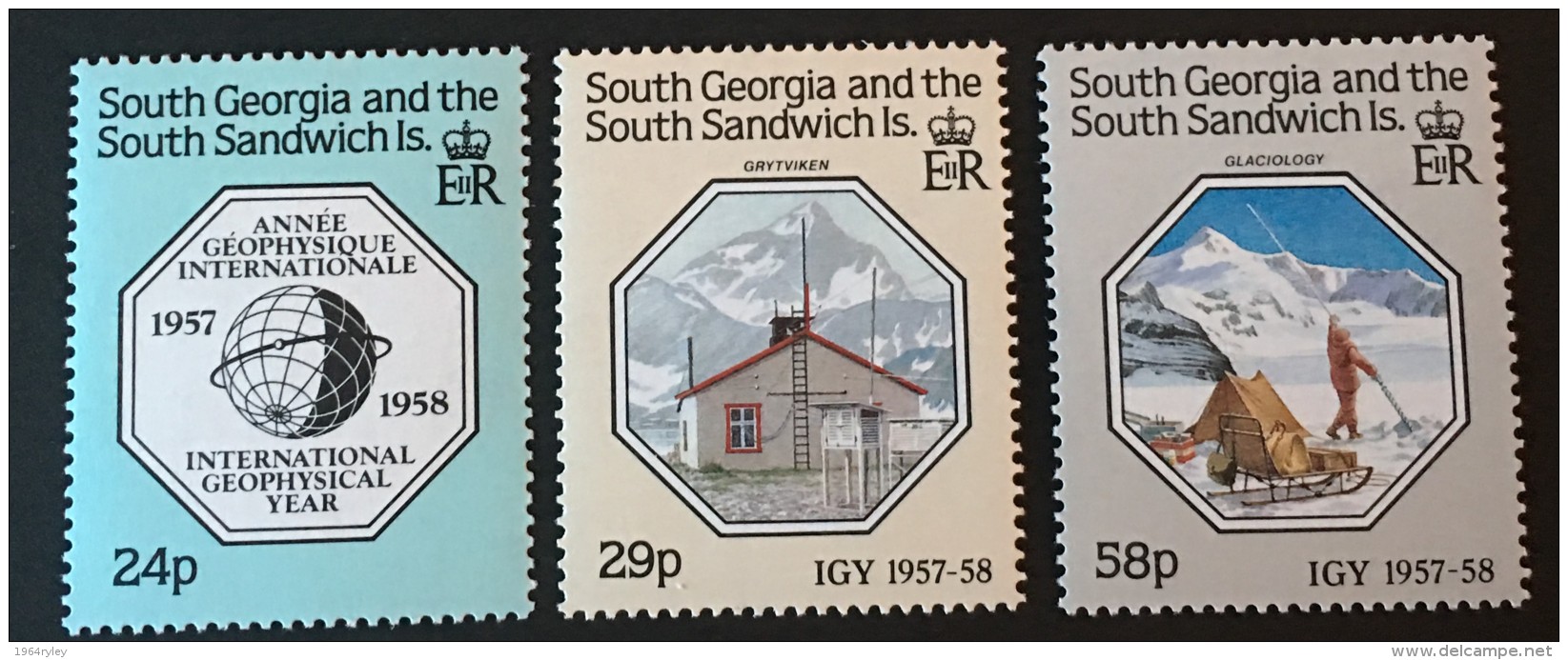 South Georgia  -  MNH** -  1987  - # 124/126 - South Georgia