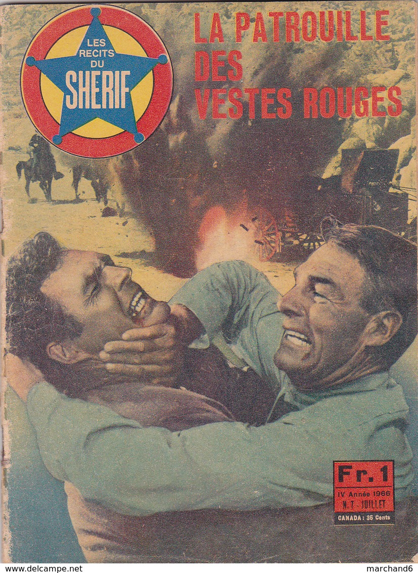 Les Récits Du Sherif Film La Patrouille Des Casaques Rouges Avec James Craig Rita Moreno Keith Oarsen N°7 Juillet 1966 - Cinéma / TV