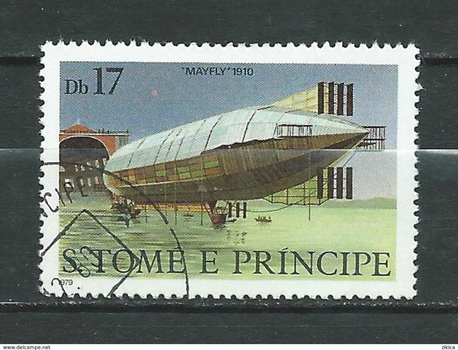 Sao Tome And Principe 1979 History Of Aviation - Airships- "Mayfly", 1910 - Used Stamp 1v. - Sao Tome And Principe