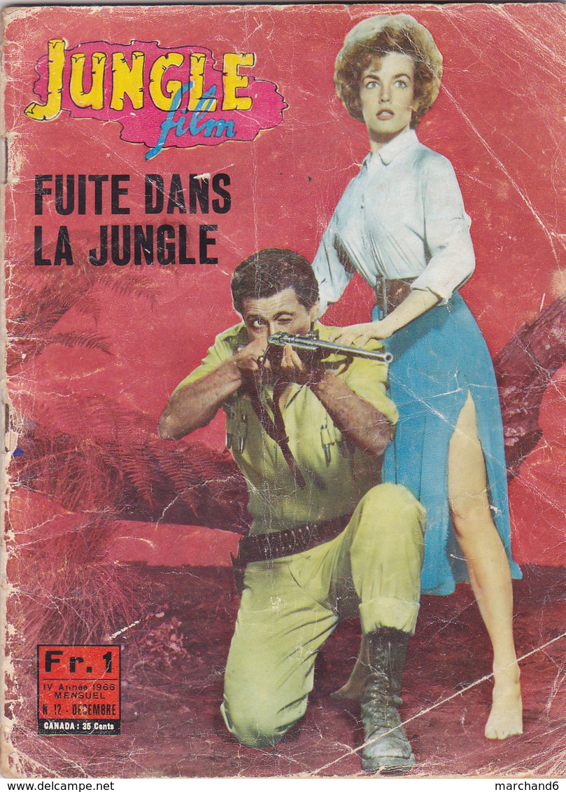 Jungle Film Fuite Dans La Jungle Avec George Reeves Wanda Mc Kay N°12 Décembre 1966 - Cinéma / TV