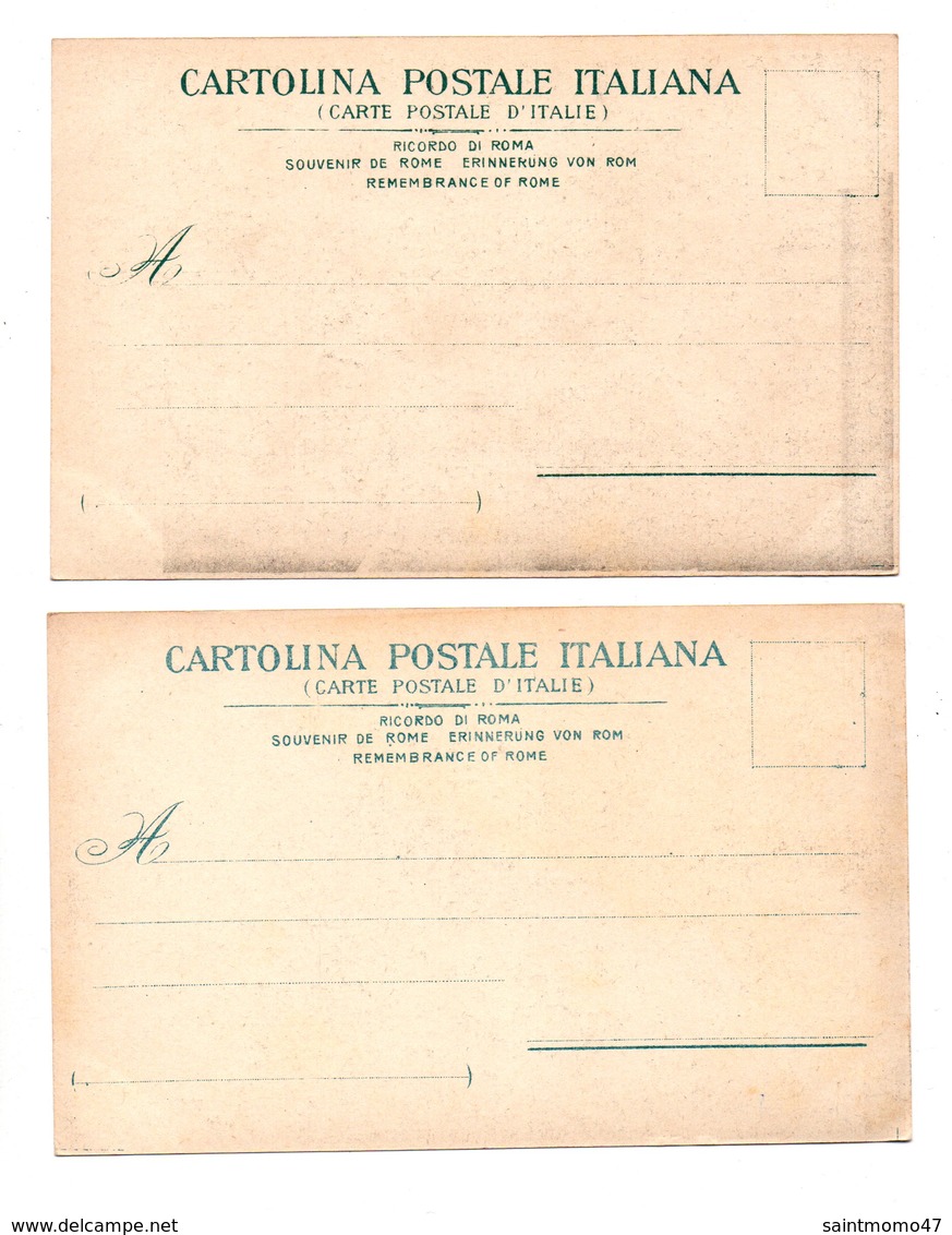 ITALIE . ROMA . " IL CAMPIDOGLIO . PALAZZO COMUNALE " & " FORO ROMANO  " . 2 CARTES POSTALES - Réf. N°8409 - - Collections & Lots