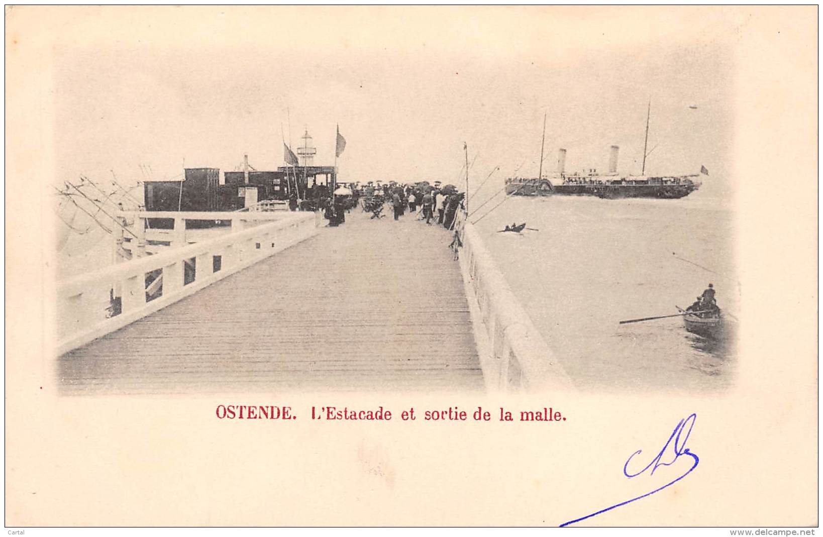 OSTENDE - L'Estacade Et Sortie De La Malle - Oostende