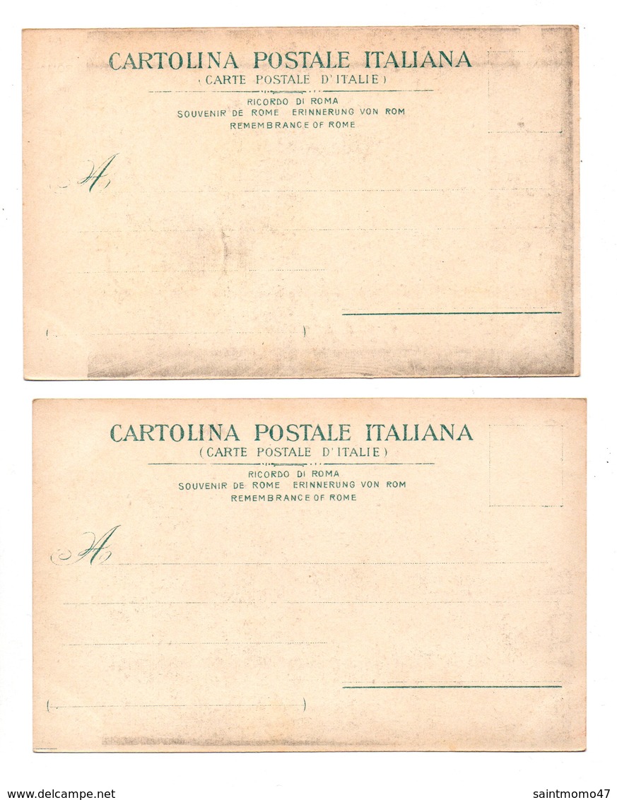 ITALIE . ROMA . " FORO E COLONNA DI TRIANO " & " INTERNO DI S. PIETRO " . 2 CARTES POSTALES - Réf. N°8411 - - Colecciones & Lotes