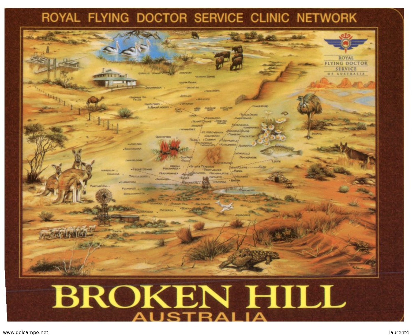 (200) Australia  - NSW - Map Of Broken Hill Region - Broken Hill