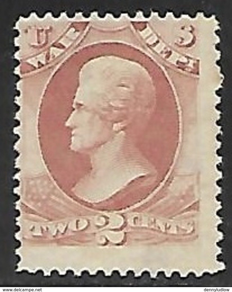 US  1873  Sc#O84  2c War Dept  Used  2016 Scott Value $15 - Officials