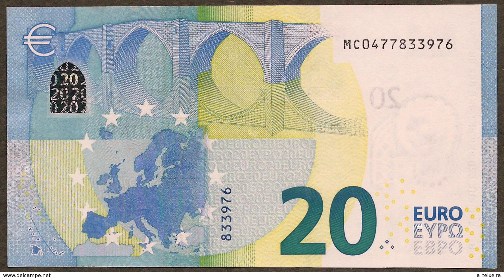 Portugal - 20 Euro - M001 A1 - MC0477833976 - Draghi - UNC - 20 Euro