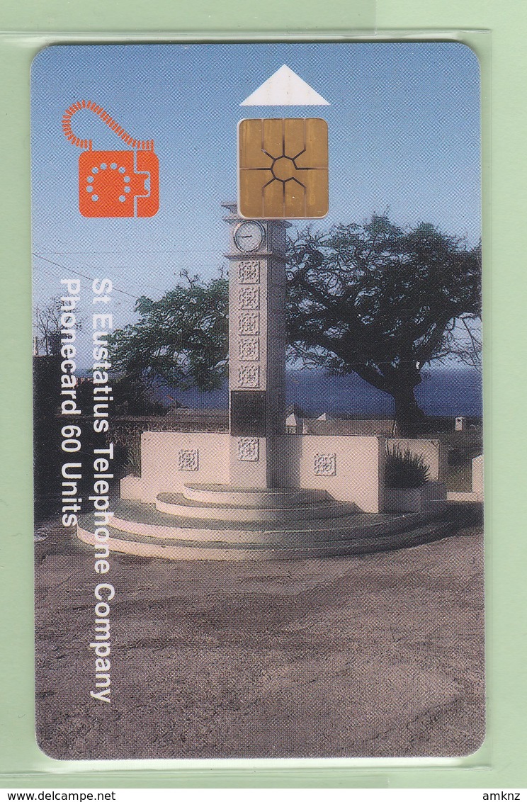 Netherlands Antilles - St Eustatius - 1998 Scenes - 60u Wilhelmina Monument - STAT-C3a - VFU - Antilles (Netherlands)