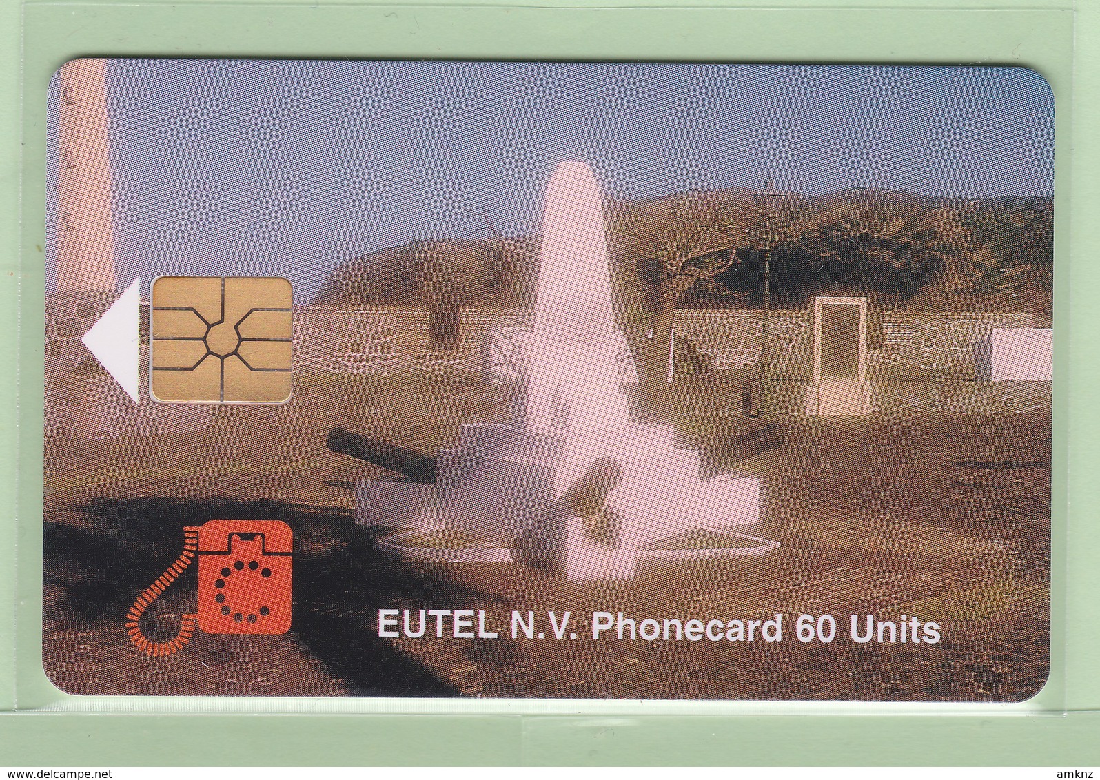 Netherlands Antilles - St Eustatius - 1996 Scenes - 60u Orange Fort - STAT-C1 - VFU - Antillen (Niederländische)