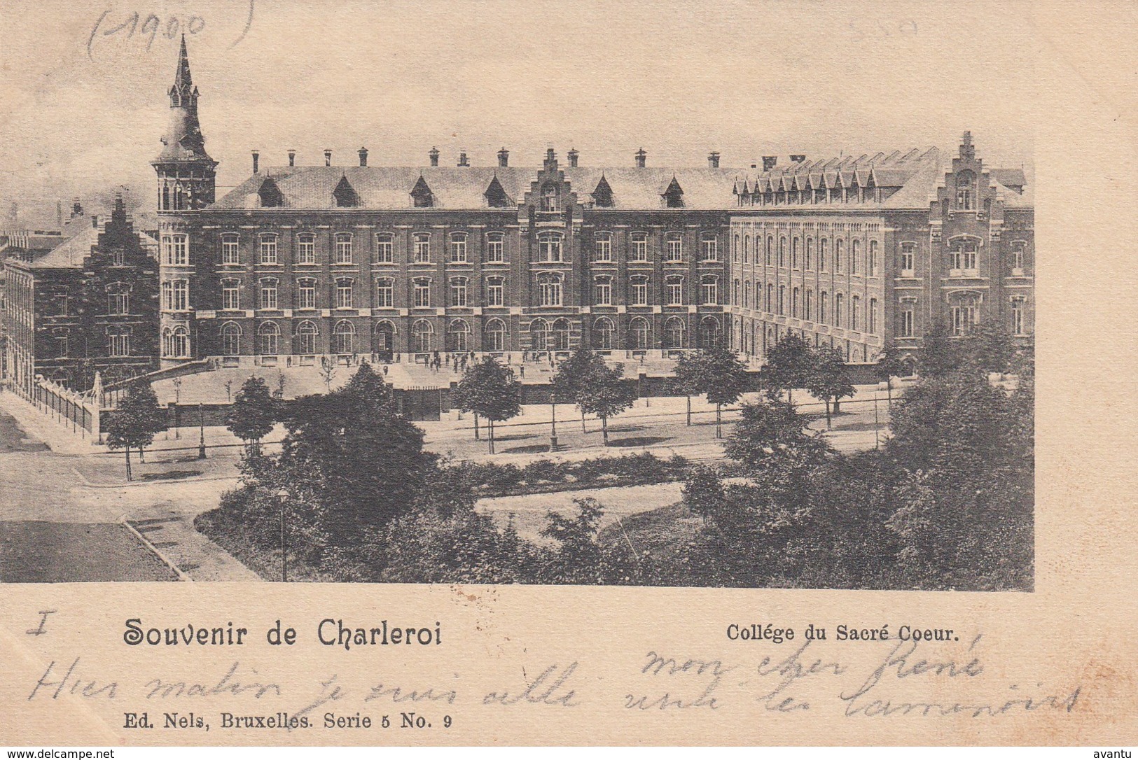CHARLEROI / COLLEGE DU SACRE COEUR 1900 PRECURSEUR - Charleroi