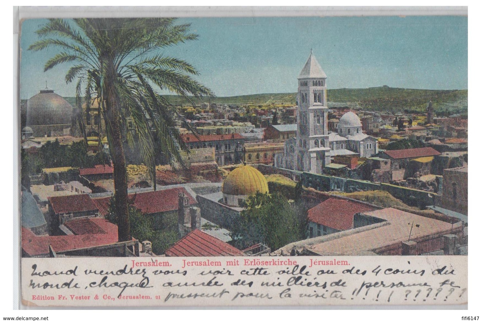 PALESTINE -- JERUSALEM -- CP 1909 -- EGLISE DU REDEMPTEUR -- - Palestina