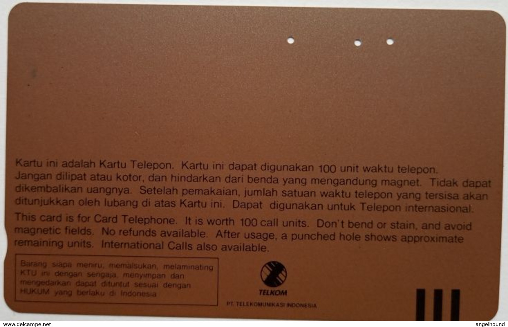 Indonesia 100 Units " Danau Kalimutu " - Indonésie