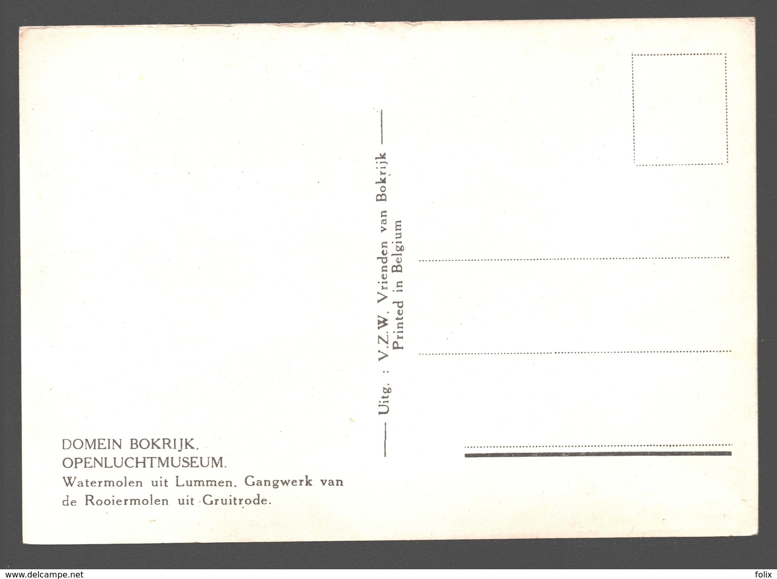 Domein Bokrijk - Watermolen Uit Lummen, Gangwerk Van De Rooiermolen Uit Gruitrode - Gevernist - Genk