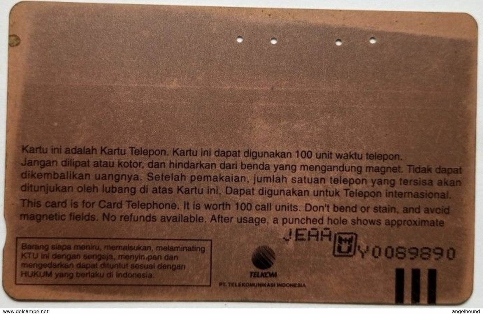 Indonesia 100 Units " ASEAN Environmental Year 1996 " - Indonésie