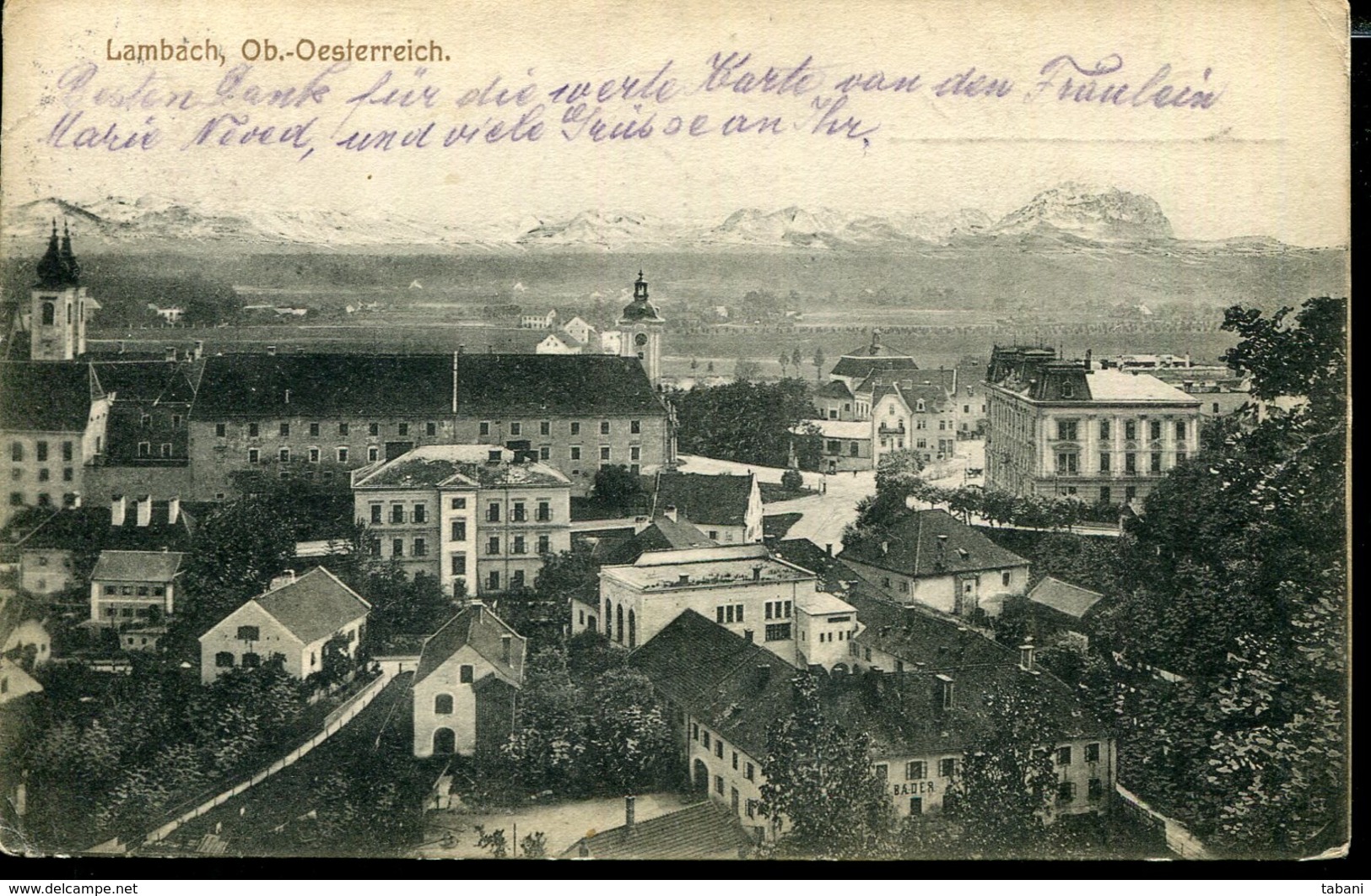 AUSTRIA LAMBACH 1917 OBERÖSTERREICH OLD POSTCARD - Lambach